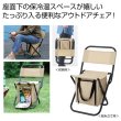 アウトドア保冷温バッグ付きチェアの写真