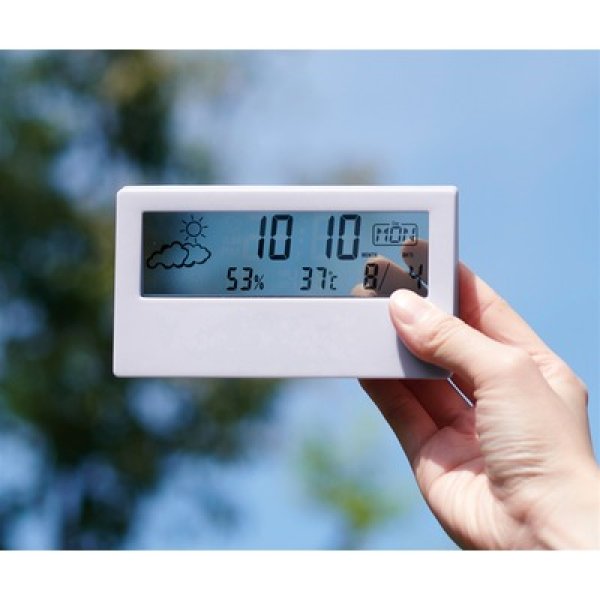 画像3: クリアスクリーン多機能デジタル時計 (3)