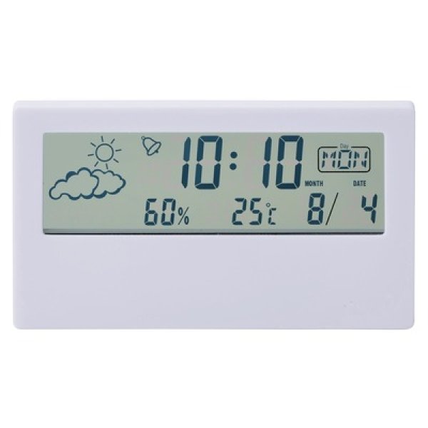 画像4: クリアスクリーン多機能デジタル時計 (4)