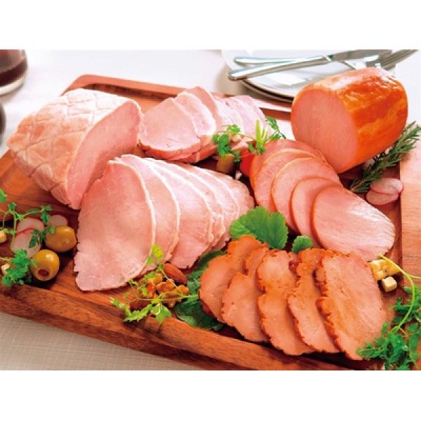 画像2: 【冷蔵】鎌倉ハム富岡商会　特選ハム・直火焼やきぶた４本詰め (2)