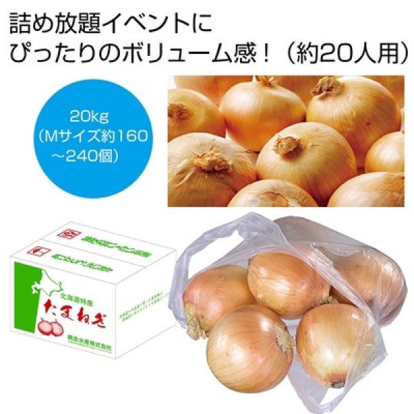 北海道産玉ねぎ詰め放題キット２０ｋｇ（約２０人用）の写真