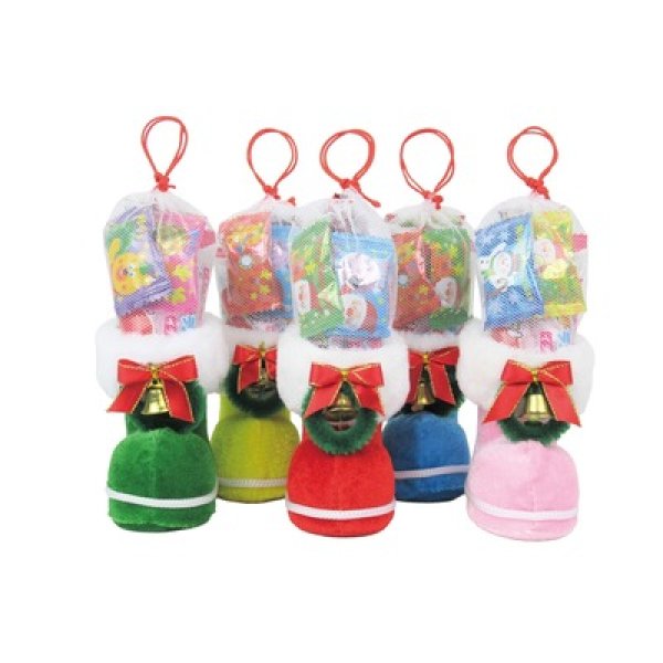 クリスマスカラフルミニブーツの写真