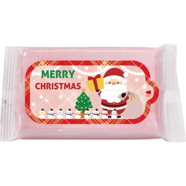 サンタさんカラーウエットティッシュ８枚の写真