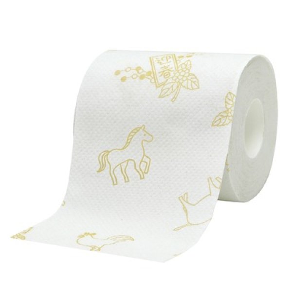 画像2: ２０２６干支プリントトイレットロールダブル（２７．５ｍ） (2)