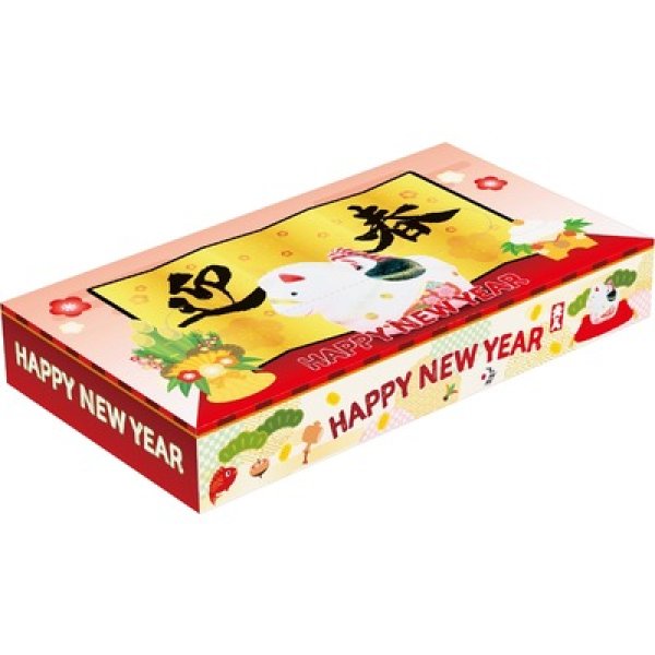 迎春干支ＢＯＸティッシュ４０Ｗの写真