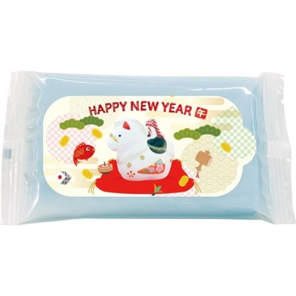 干支（午）カラーウエットティッシュ８枚の写真