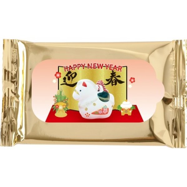 迎春干支ゴールドウエットティッシュ１０枚の写真