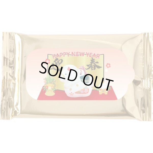 迎春干支ゴールドウエットティッシュ１０枚の写真