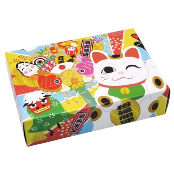 開運縁起ＢＯＸティッシュ３０Ｗの写真