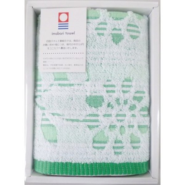 画像2: 今治花柄ウォッシュタオル１枚 (2)