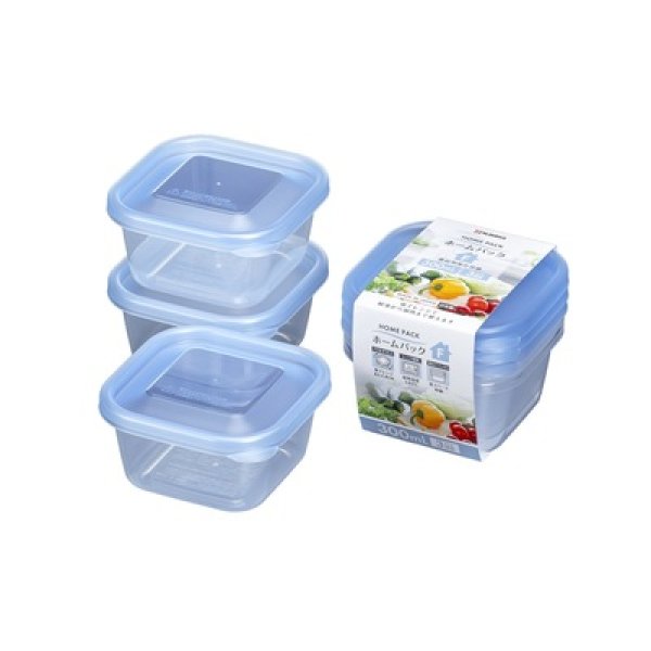 ホームパック３００ｍｌ３個組（ブルー）の写真