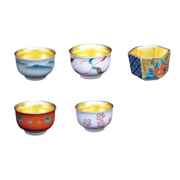 金箔九谷ぐい呑み１個の写真