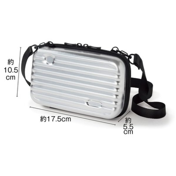 画像4: ２ＷＡＹスーツケース型ポーチ (4)