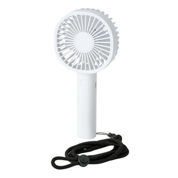 画像2: ストラップ付き充電式ハンディファン (2)