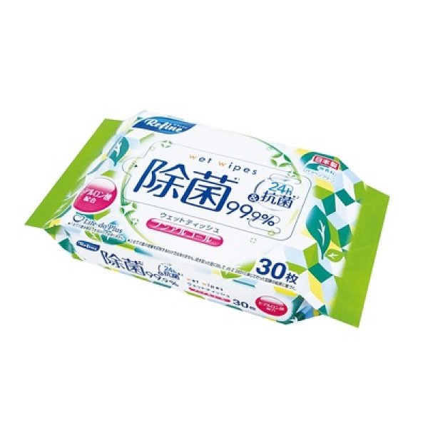 リファイン　ノンアルコール除菌おでかけウェット３０枚の写真