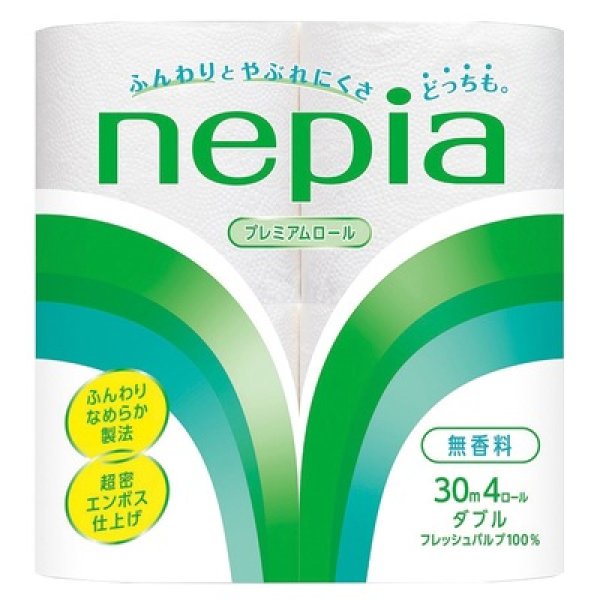 ネピア　プレミアムロールトイレット４ロールダブル（３０ｍ）の写真