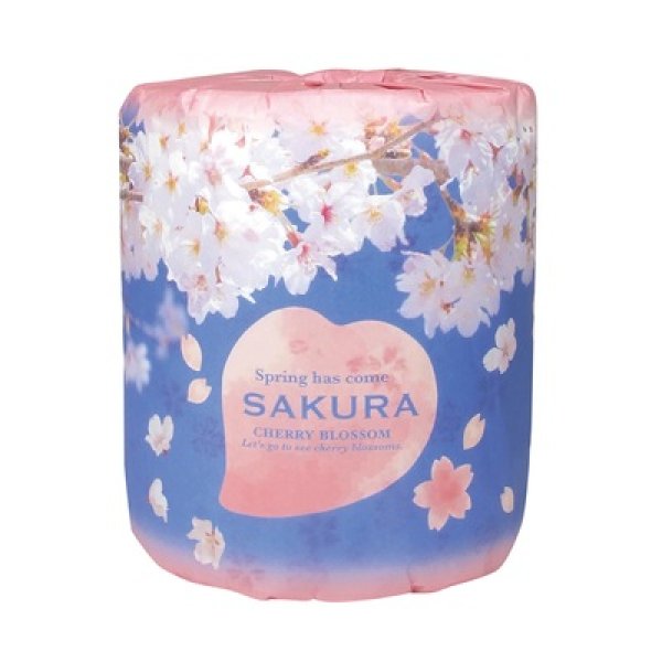 桜プリントトイレットロールダブル（３０ｍ）の写真