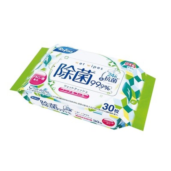リファイン　ノンアルコール除菌おでかけウェット３０枚の写真