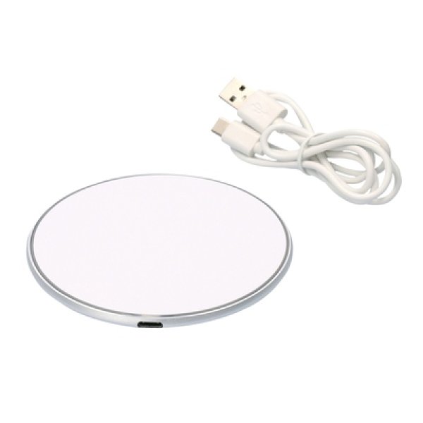アルミワイヤレス充電器の写真