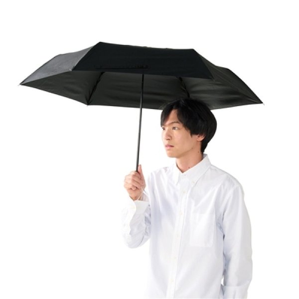 画像3: 晴雨兼用　遮光遮熱ベーシック折りたたみ傘 (3)