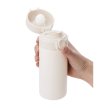 画像3: ワンプッシュ真空ステンレスボトル３２０ｍｌ１本（ホワイト） (3)