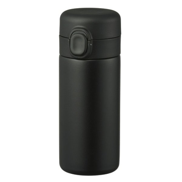 画像2: ワンプッシュ真空ステンレスボトル３２０ｍｌ１本（ブラック） (2)