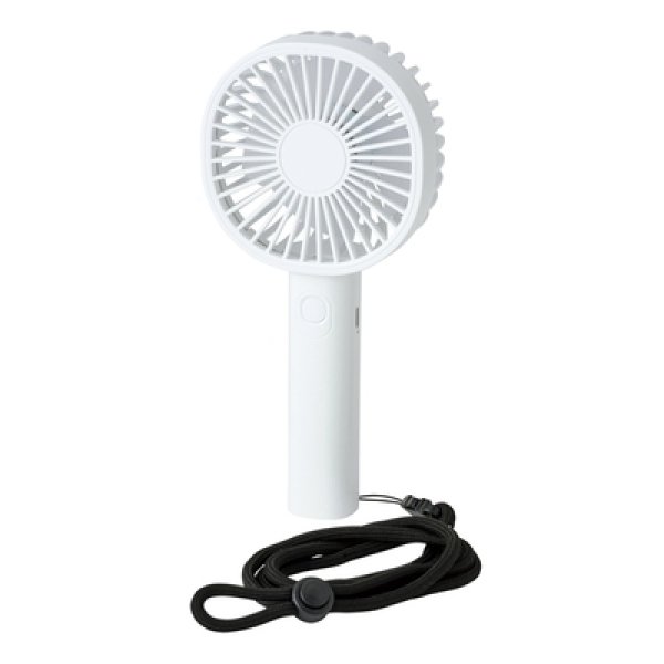 画像2: ストラップ付き充電式ハンディファン (2)