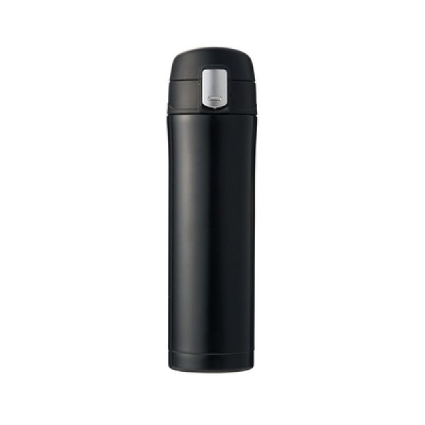 画像2: ワンプッシュ真空ステンレスボトル４５０ｍｌ（ブラック） (2)