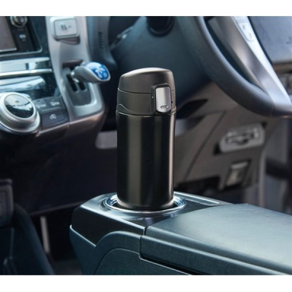 画像4: ワンプッシュ真空ステンレスボトル４５０ｍｌ（ブラック） (4)