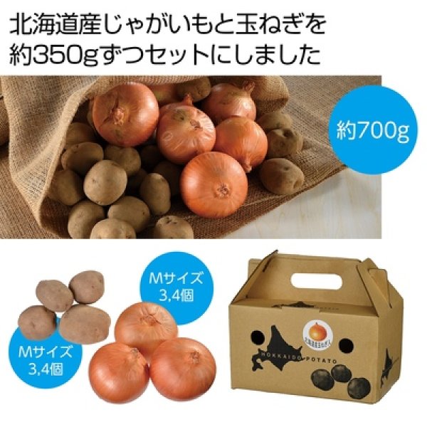 北海道産じゃがいも＆玉ねぎセット７００ｇの写真