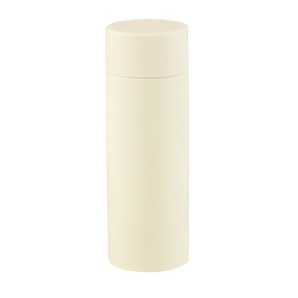 画像2: 真空ステンレスサーマルポケットボトル１２０ｍｌ（オフホワイト） (2)