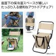 アウトドア保冷温バッグ付きチェアの写真