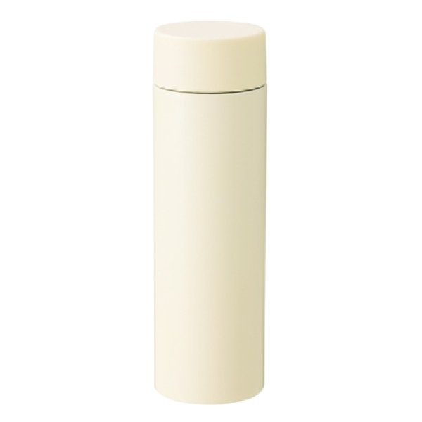 画像2: ストッパー付き真空ステンレスボトル２３０ｍｌ（オフホワイト） (2)