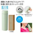 ストッパー付き真空ステンレスボトル２３０ｍｌ（グリーン）の写真