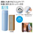 ストッパー付き真空ステンレスボトル２３０ｍｌ（ブルー）の写真